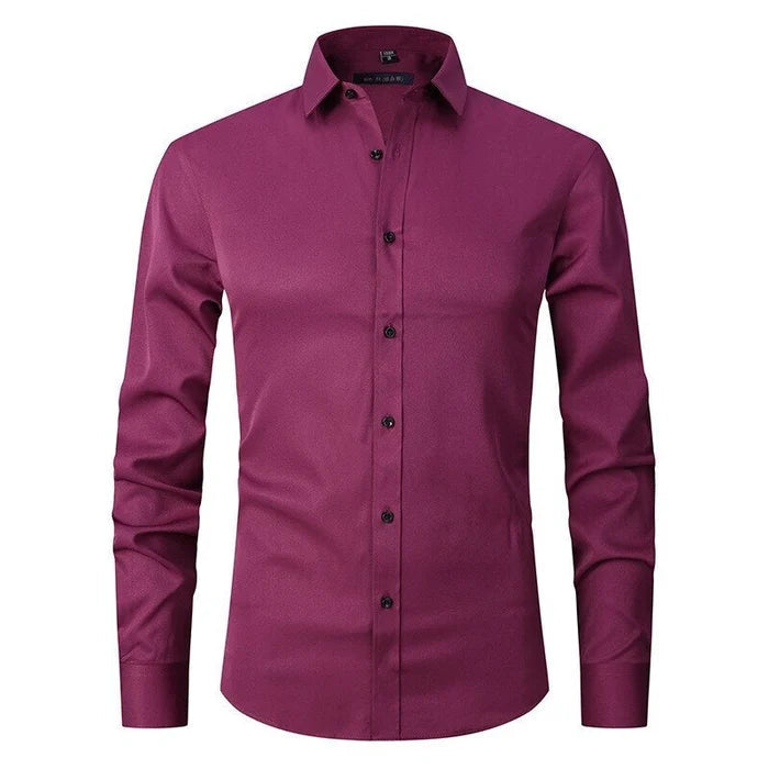 Camicia elegante elasticizzata da uomo