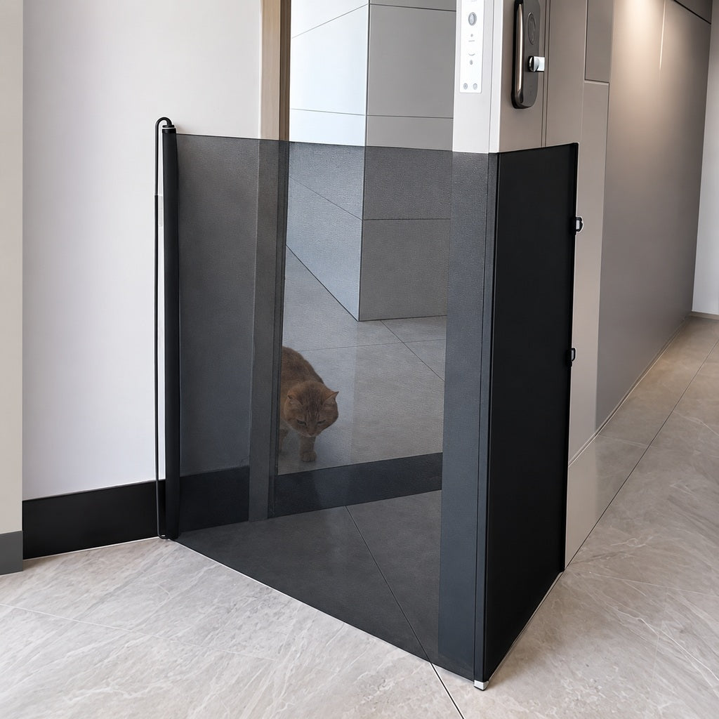 Cancelletto retrattile per animali domestici senza foratura per porte, cucine e scale