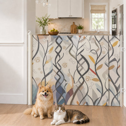 Cancelletto retrattile per animali domestici senza foratura per porte, cucine e scale