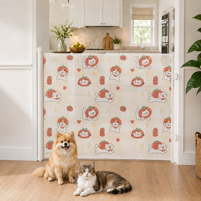 Cancelletto retrattile per animali domestici senza foratura per porte, cucine e scale