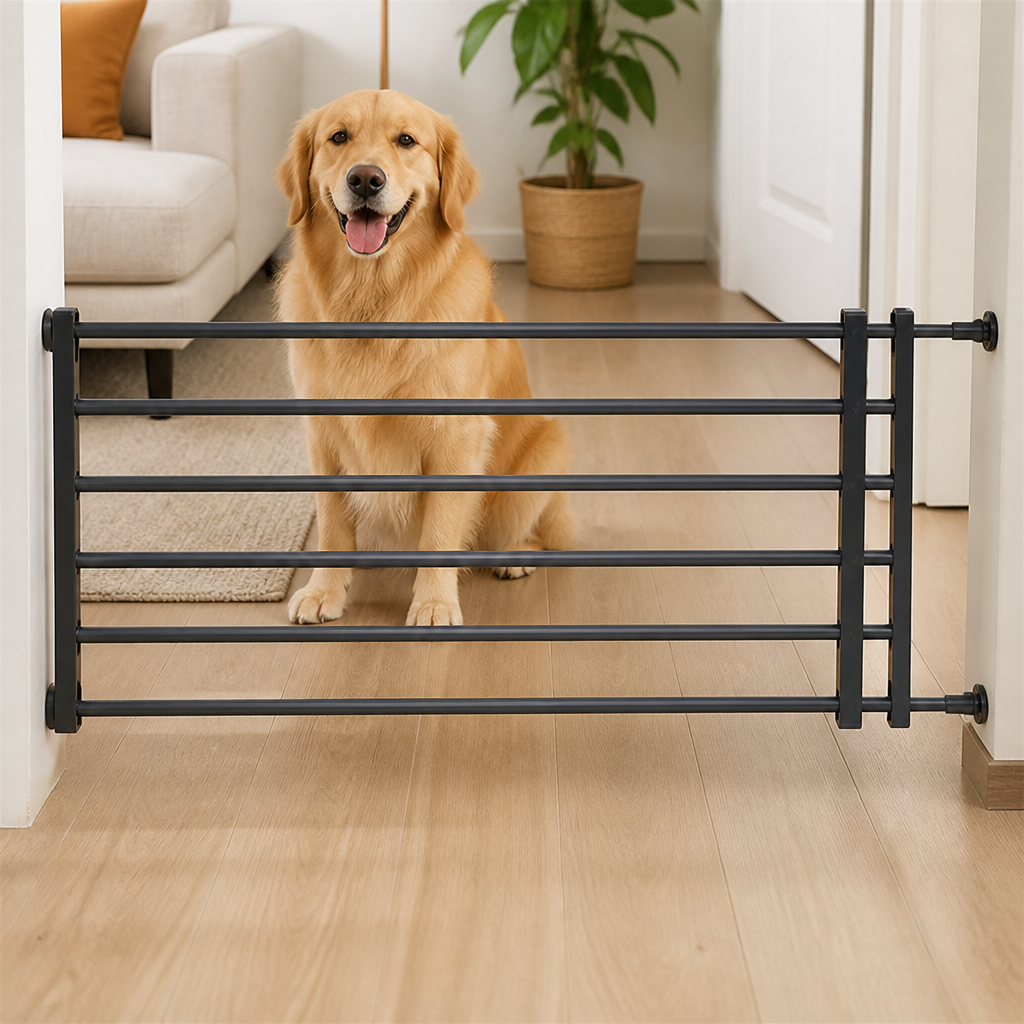 Cancelletto retrattile per cani senza foratura (larghezza regolabile)