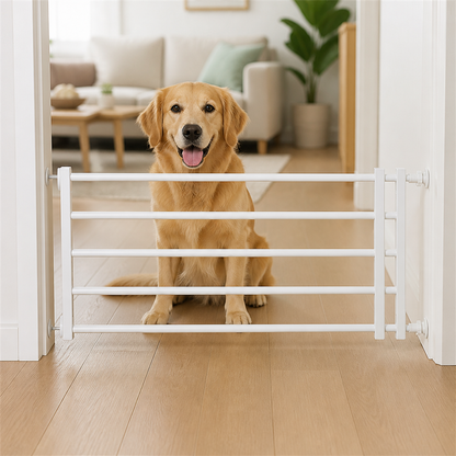 Cancelletto retrattile per cani senza foratura (larghezza regolabile)