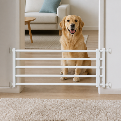 Cancelletto retrattile per cani senza foratura (larghezza regolabile)