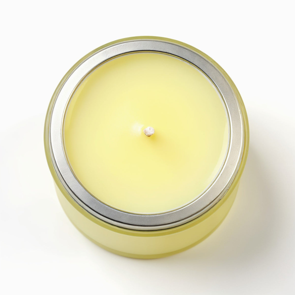 Candela di cera di soia Citrus Breeze Rassivo in vaso di vetro satinato