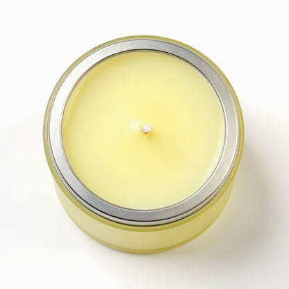 Candela di cera di soia Citrus Breeze Rassivo in vaso di vetro satinato