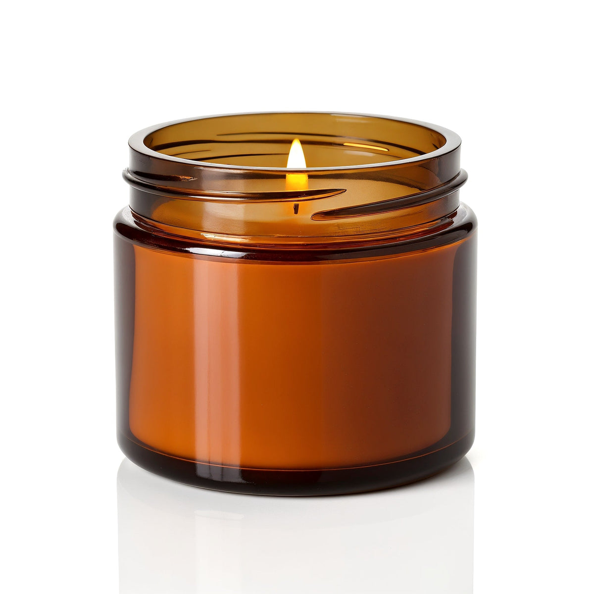 Candela di soia Amber Nights Rassivo in vasetto di vetro ambrato