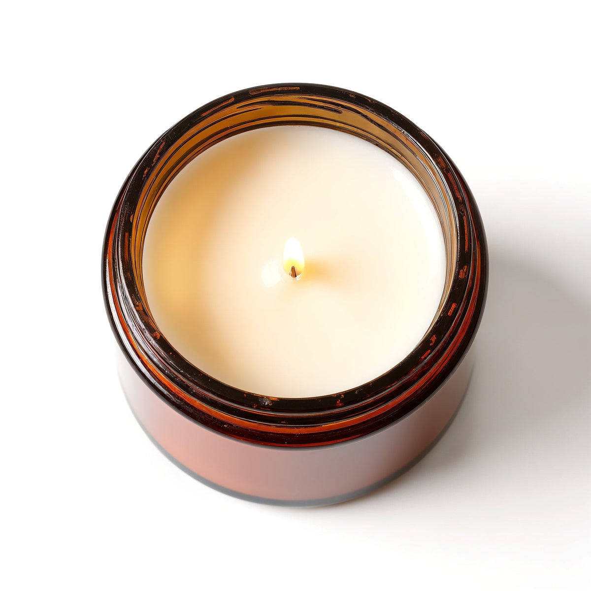 Candela di soia Amber Nights Rassivo in vasetto di vetro ambrato