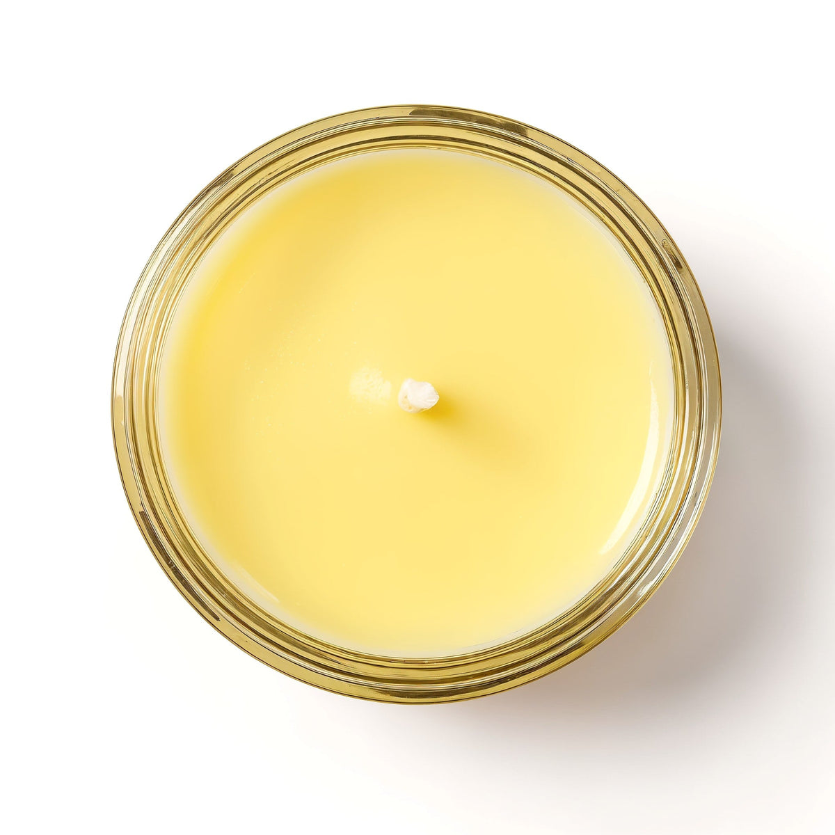 Candela di soia Citrus Zest Rassivo in vasetto di vetro giallo