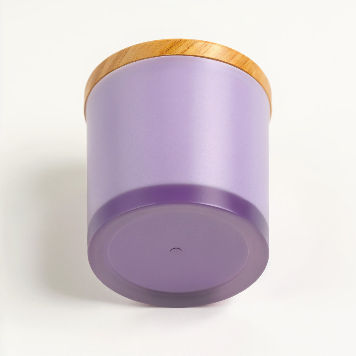 Candela di soia Lavender Fields in vaso di vetro opaco