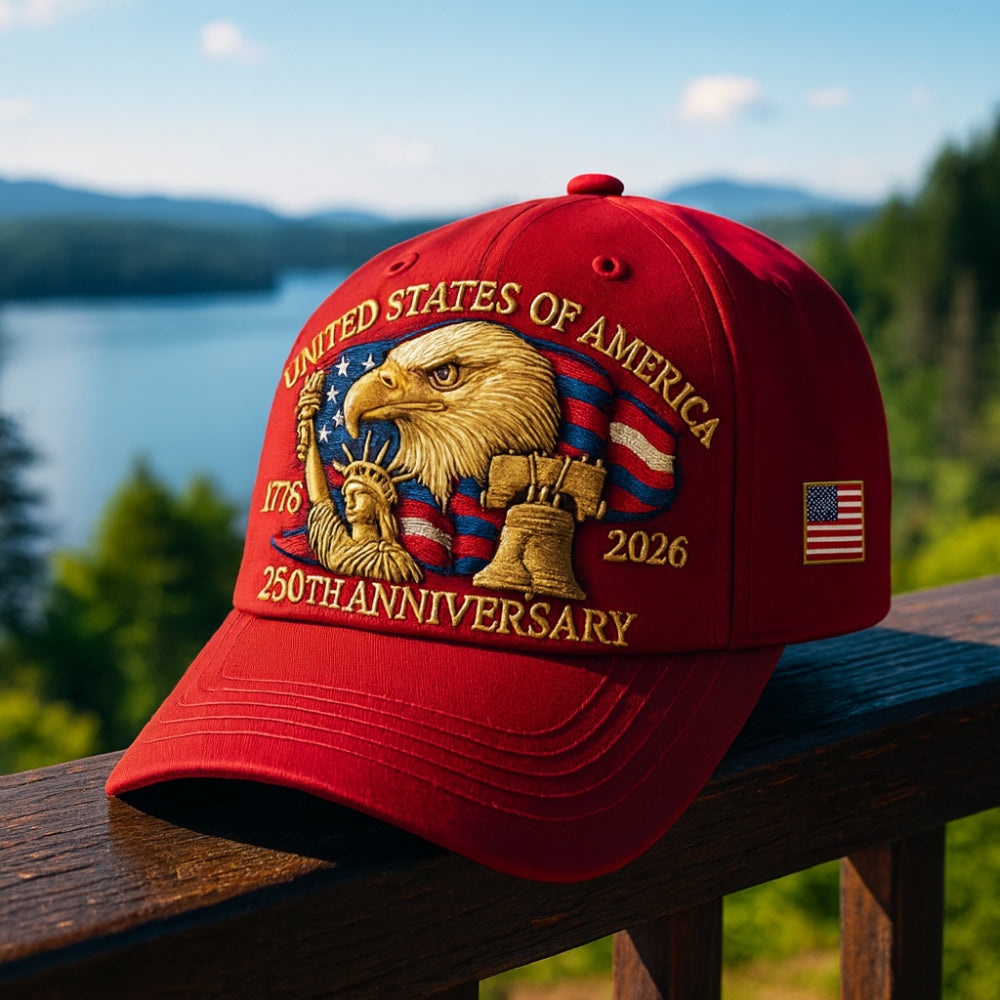 Cappellino da Baseball Aquila Patriottica 250º Anniversario per Uomo