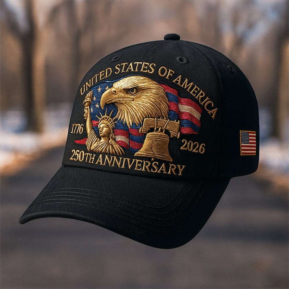 Cappellino da Baseball Aquila Patriottica 250º Anniversario per Uomo