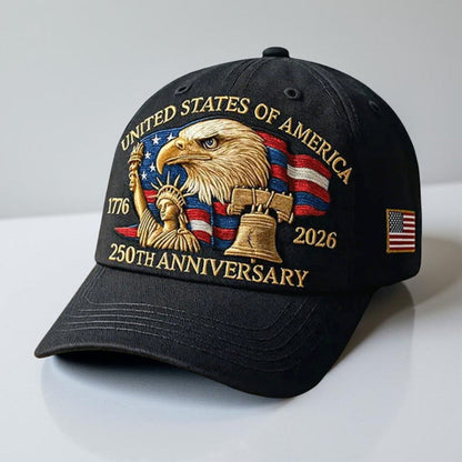 Cappellino da Baseball Aquila Patriottica 250º Anniversario per Uomo