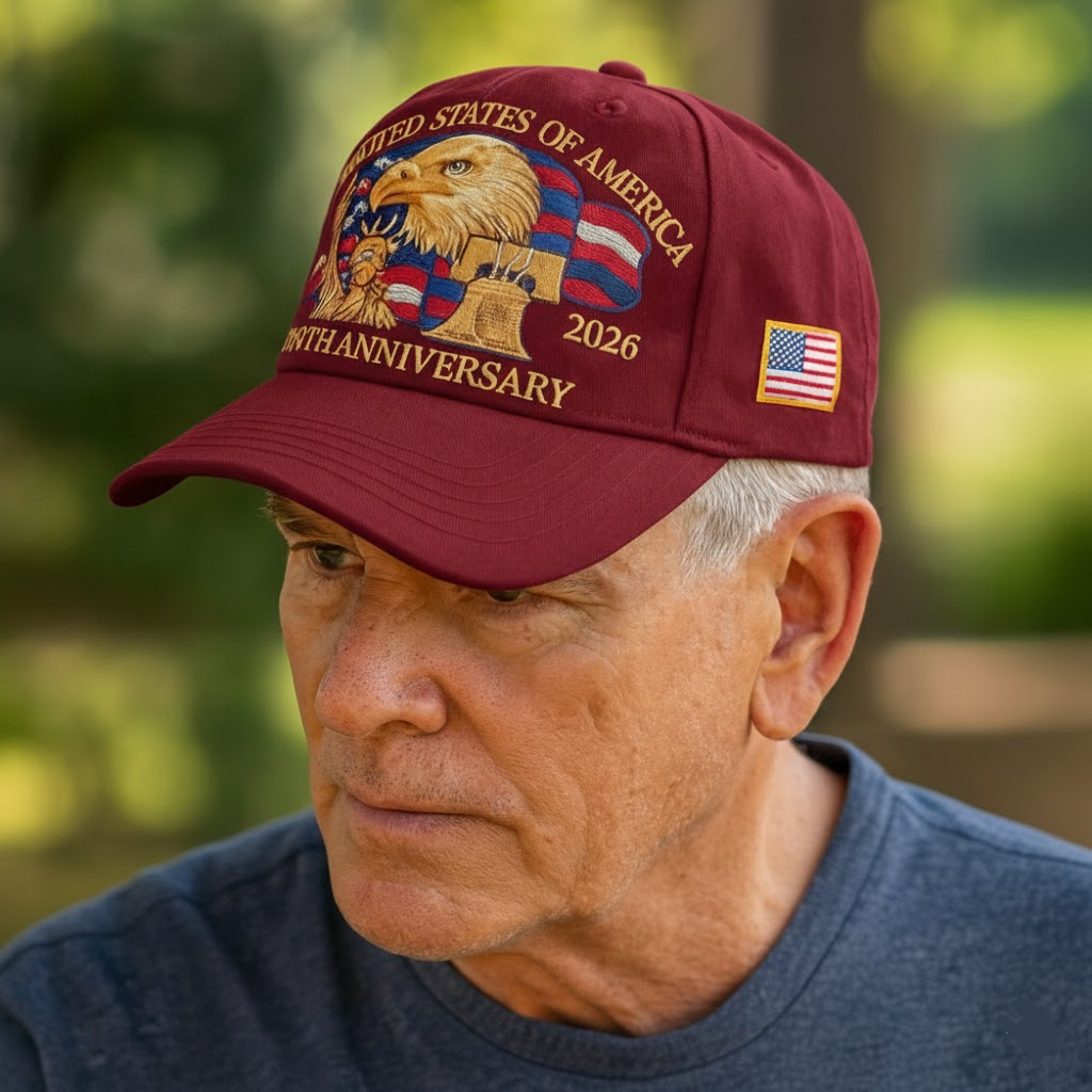 Cappellino da Baseball Aquila Patriottica 250º Anniversario per Uomo