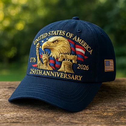 Cappellino da Baseball Veterani con Aquila Ricamata da Uomo