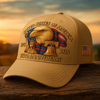 Cappellino da Baseball Veterani con Aquila Ricamata da Uomo