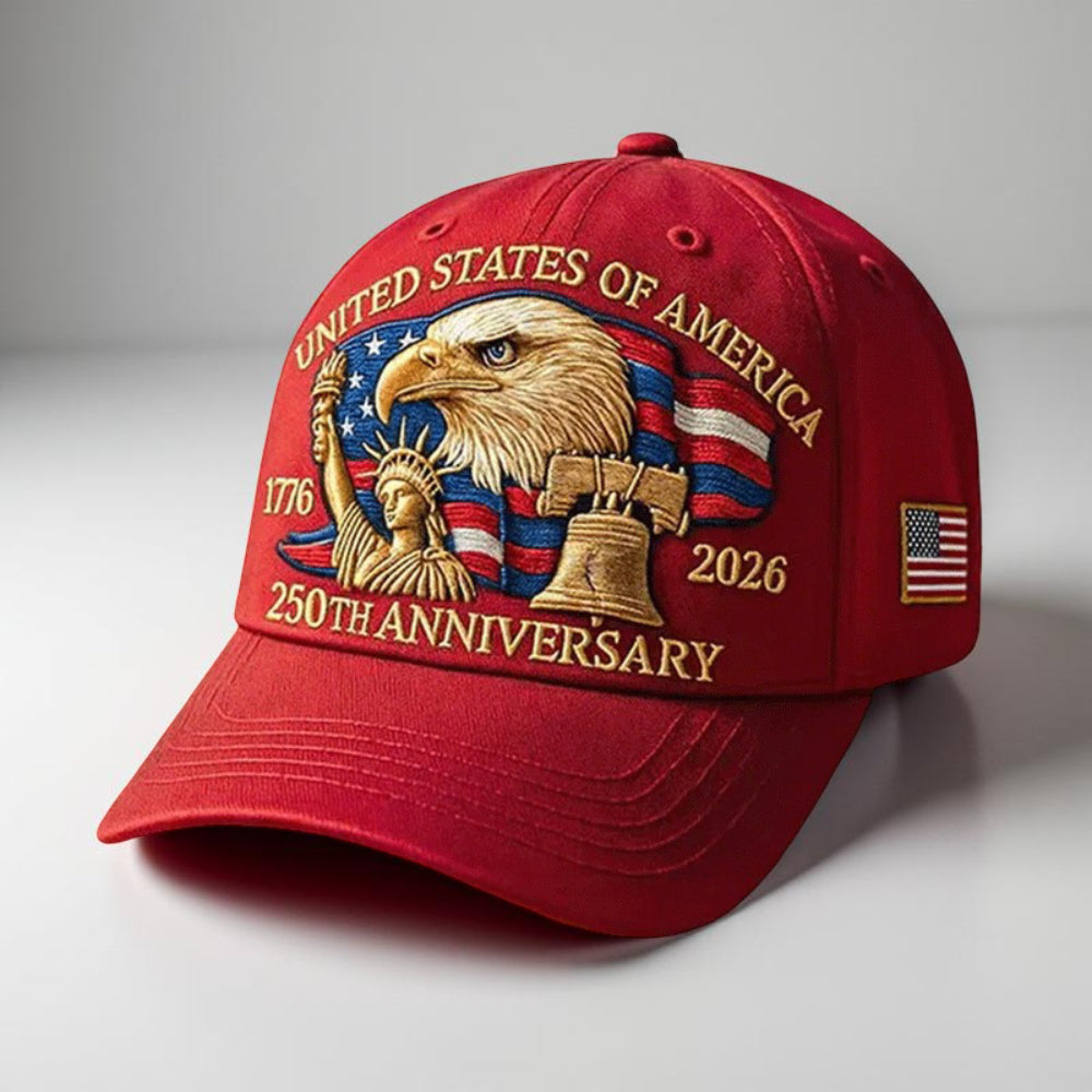 Cappellino da Baseball Veterani con Aquila Ricamata da Uomo