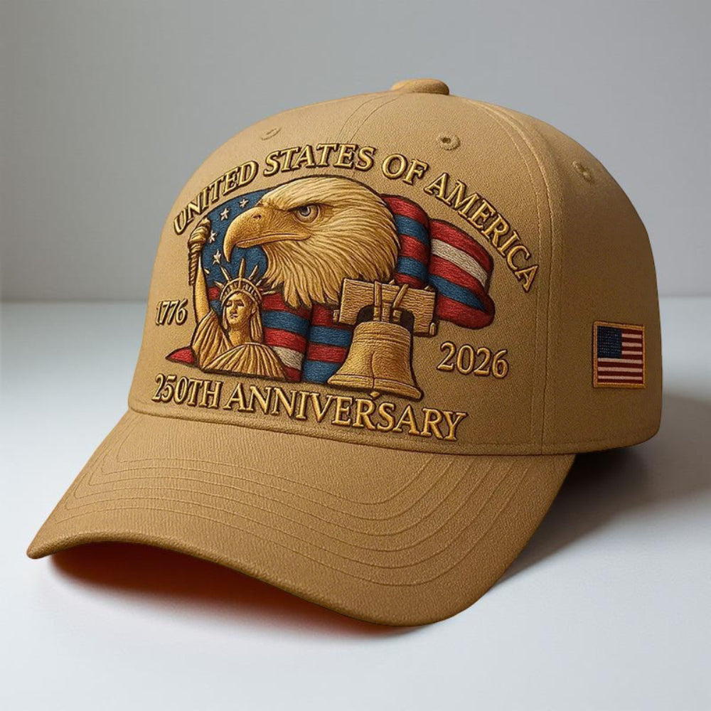 Cappellino da Baseball Veterani con Aquila Ricamata da Uomo
