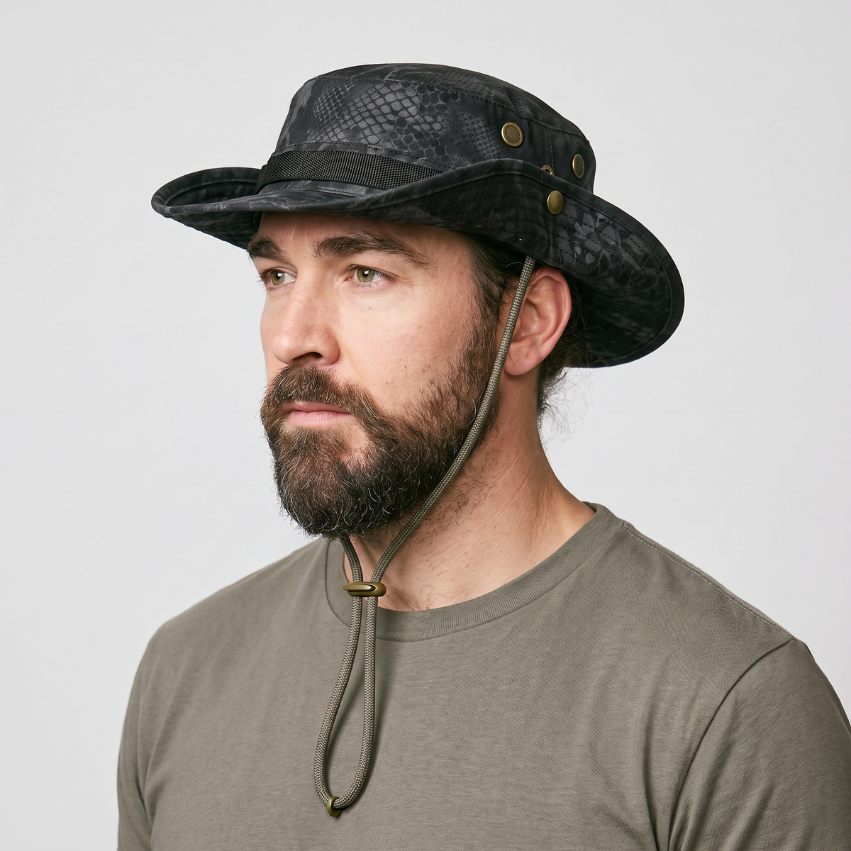 Cappello Boonie da uomo - cappello da sole a tesa larga pieghevole - cappello da pesca
