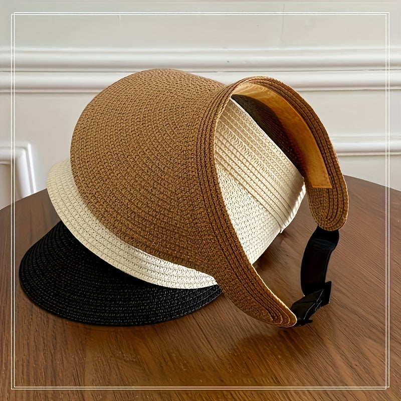 Cappello da sole pieghevole da donna con tesa larga – leggero e protezione UV