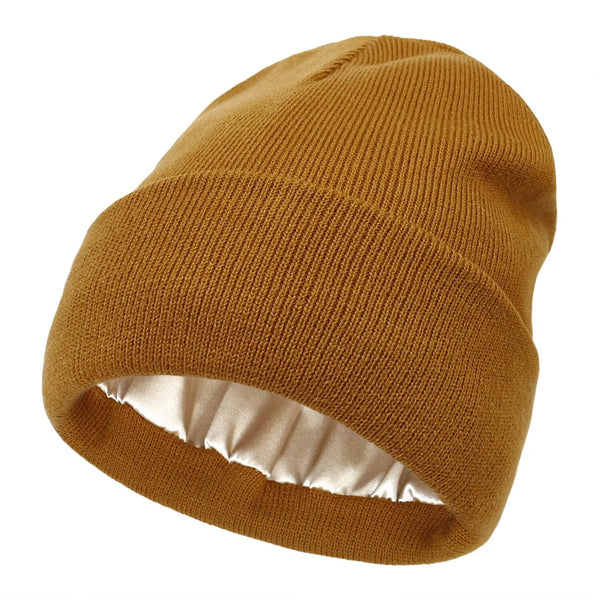 Cappello invernale Noor Silk – lana e seta – protezione anti-crespo per capelli
