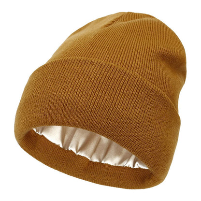 Cappello invernale Noor Silk – lana e seta – protezione anti-crespo per capelli