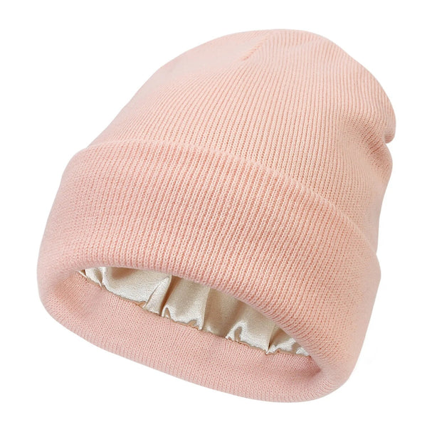 Cappello invernale Noor Silk – lana e seta – protezione anti-crespo per capelli