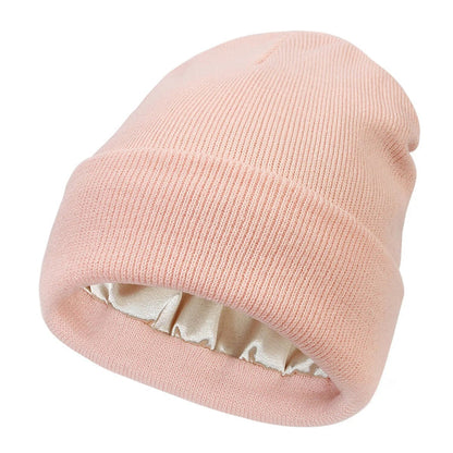 Cappello invernale Noor Silk – lana e seta – protezione anti-crespo per capelli