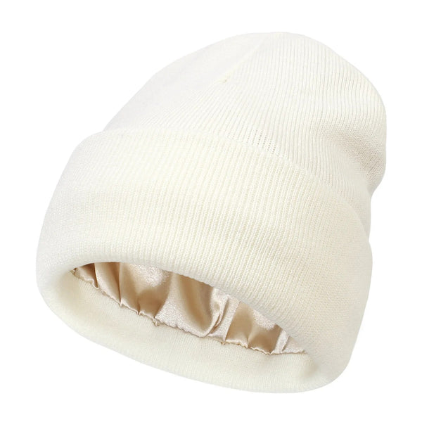 Cappello invernale Noor Silk – lana e seta – protezione anti-crespo per capelli