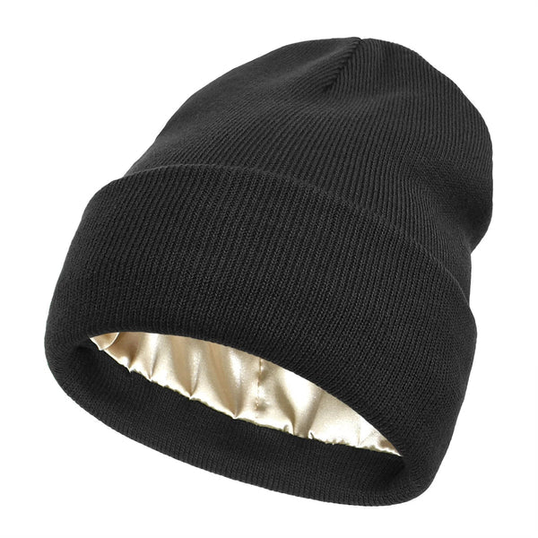 Cappello invernale Noor Silk – lana e seta – protezione anti-crespo per capelli