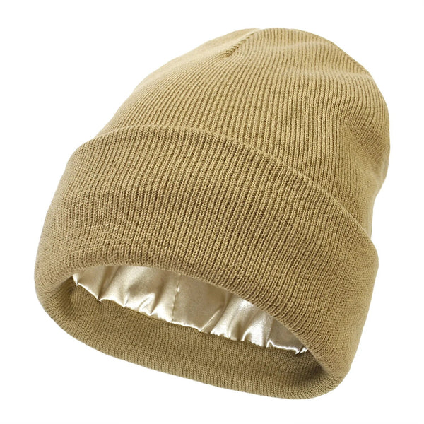 Cappello invernale Noor Silk – lana e seta – protezione anti-crespo per capelli