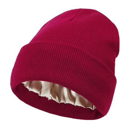 Cappello invernale Noor Silk – lana e seta – protezione anti-crespo per capelli