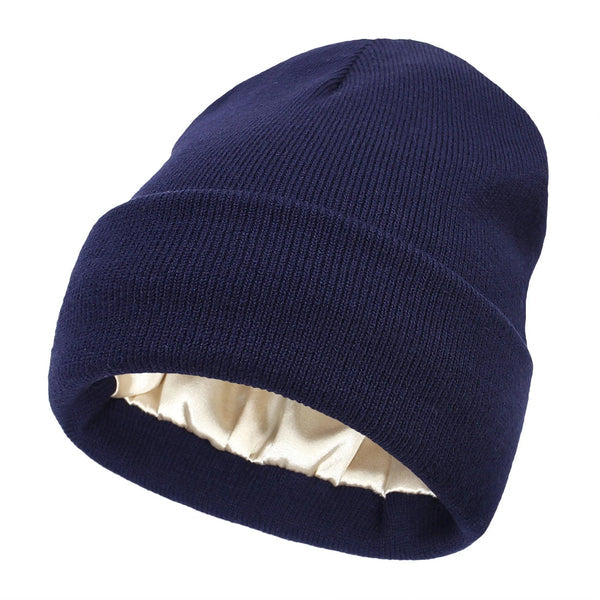 Cappello invernale Noor Silk – lana e seta – protezione anti-crespo per capelli