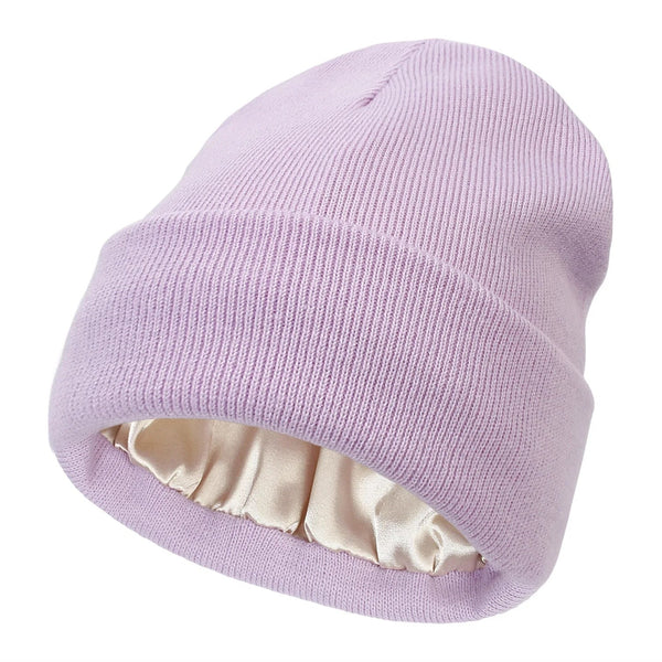 Cappello invernale Noor Silk – lana e seta – protezione anti-crespo per capelli