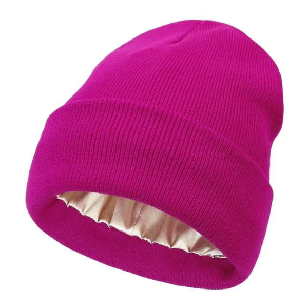 Cappello invernale Noor Silk – lana e seta – protezione anti-crespo per capelli