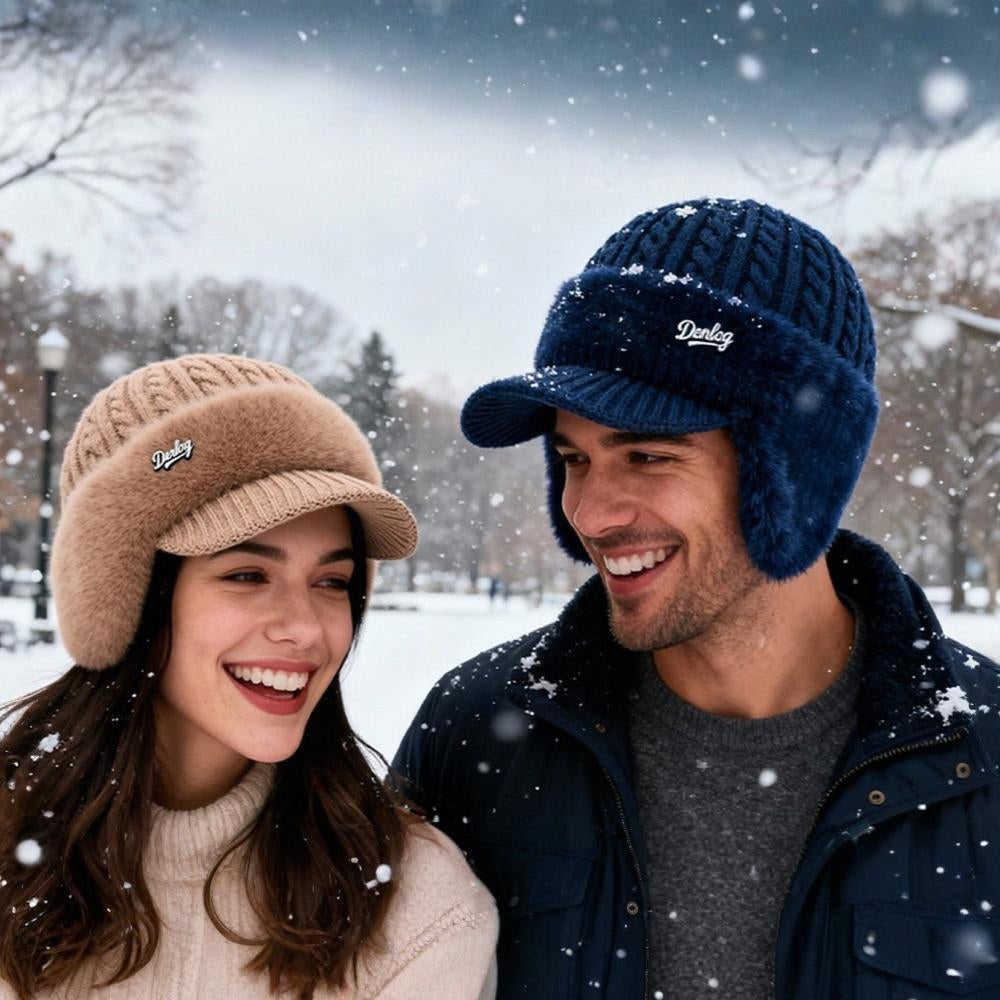 Cappello Invernale Trapper con Paraorecchie a Maglia