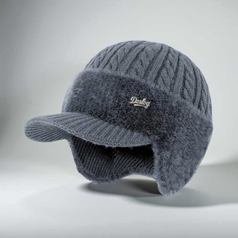 Cappello Invernale Trapper con Paraorecchie a Maglia