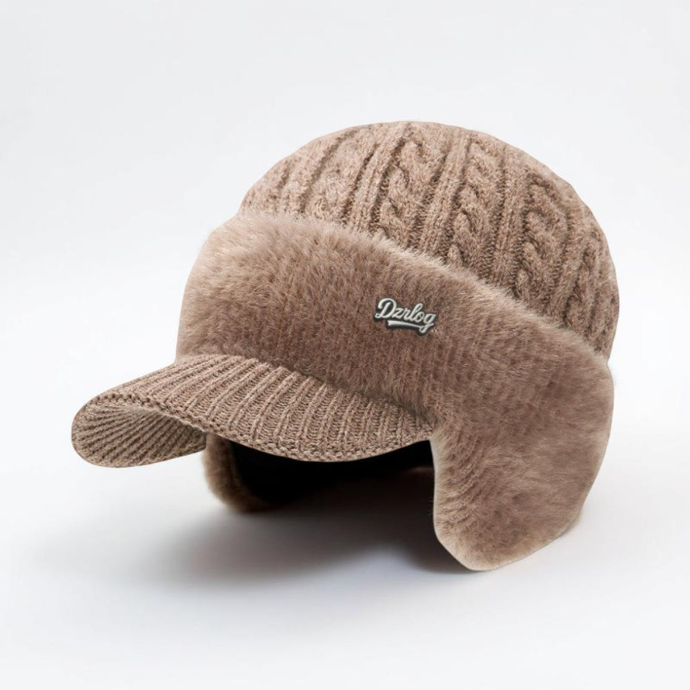 Cappello Invernale Trapper con Paraorecchie a Maglia