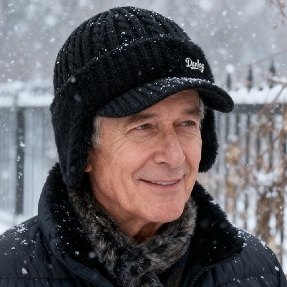 Cappello Invernale Trapper con Paraorecchie a Maglia