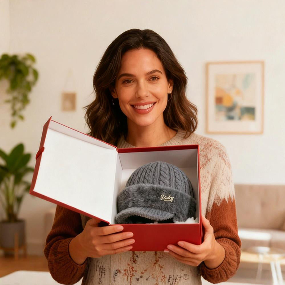 Cappello Invernale Trapper con Paraorecchie a Maglia