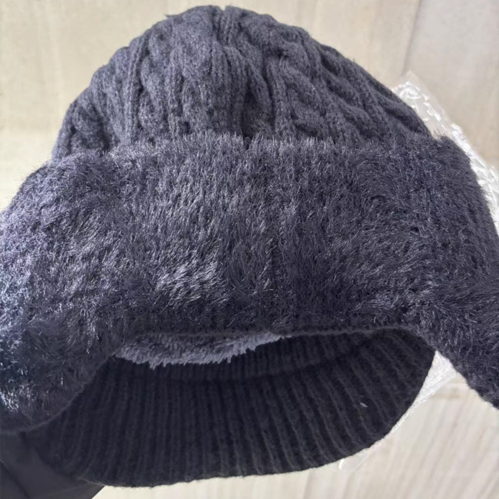 Cappello Invernale Trapper con Paraorecchie a Maglia