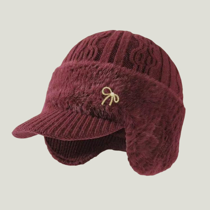Cappello Invernale Trapper con Paraorecchie a Maglia