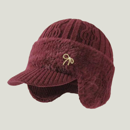 Cappello Invernale Trapper con Paraorecchie a Maglia