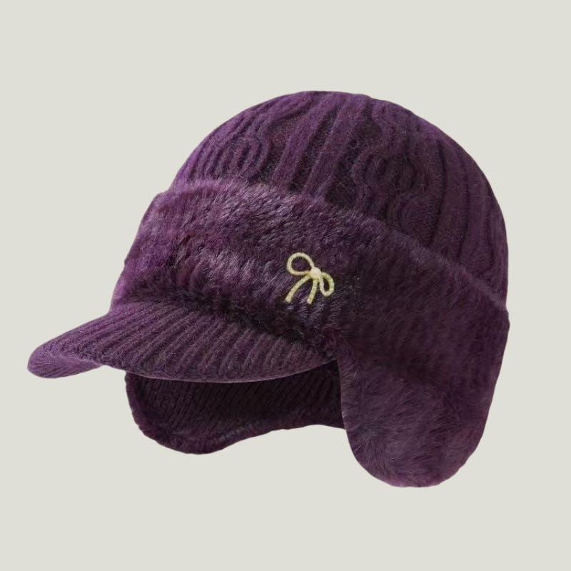 Cappello Invernale Trapper con Paraorecchie a Maglia