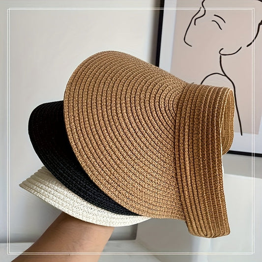 Cappello visiera donna con tesa larga pieghevole