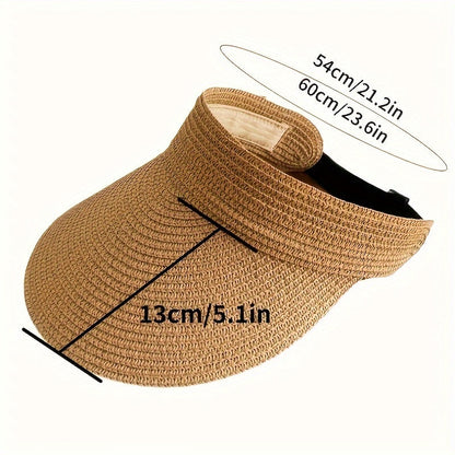 Cappello visiera donna con tesa larga pieghevole