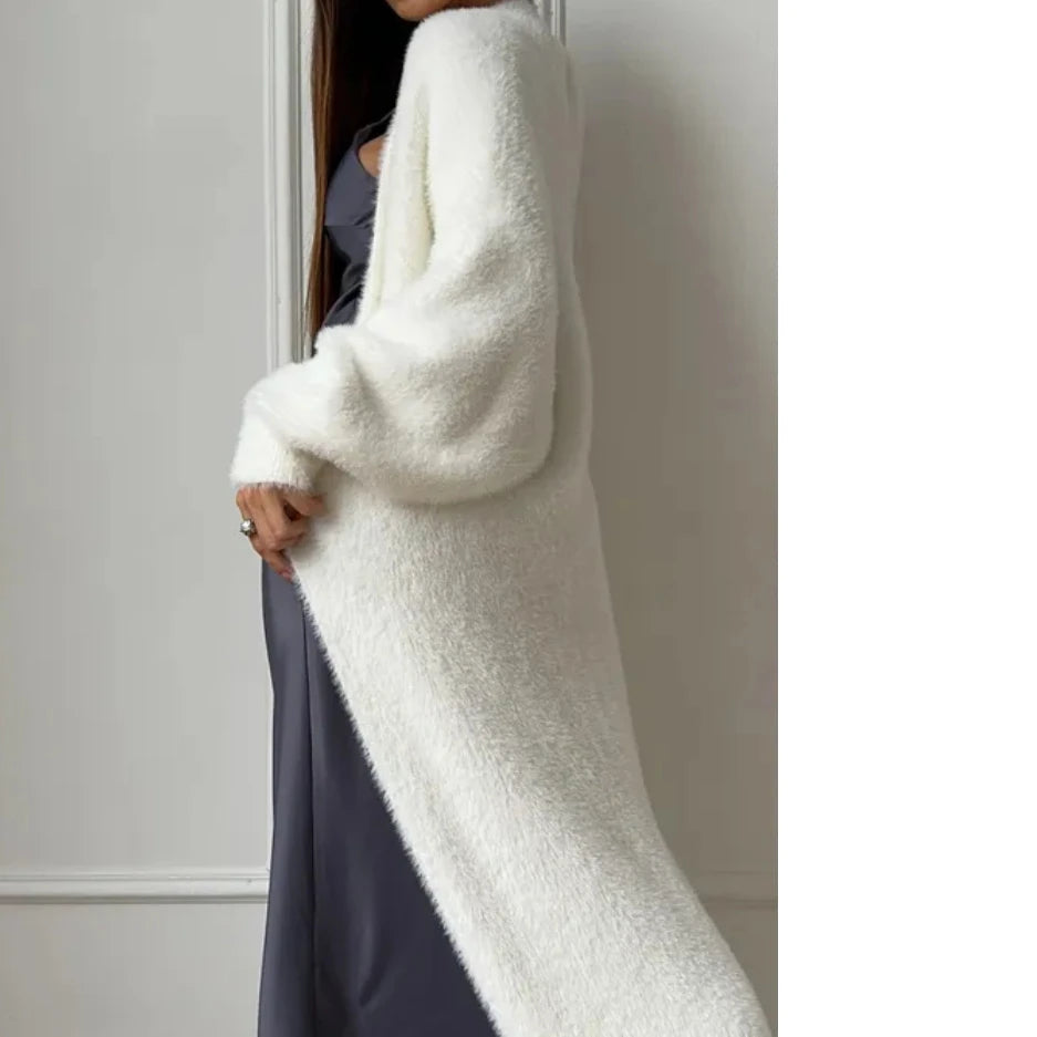Cardigan lungo loose fit da donna