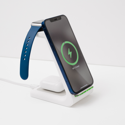 Caricatore wireless veloce con supporto multi-dispositivo