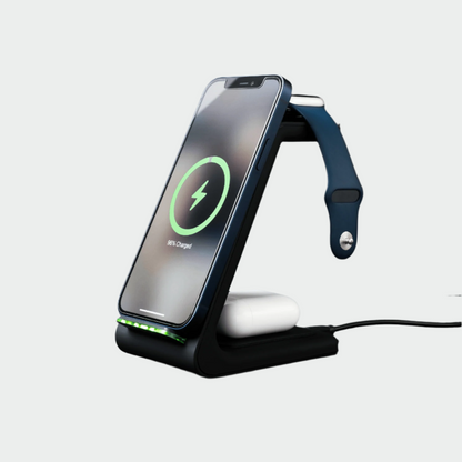 Caricatore wireless veloce con supporto multi-dispositivo