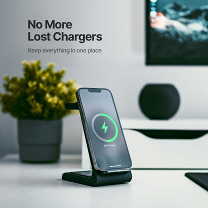 Caricatore wireless veloce con supporto multi-dispositivo