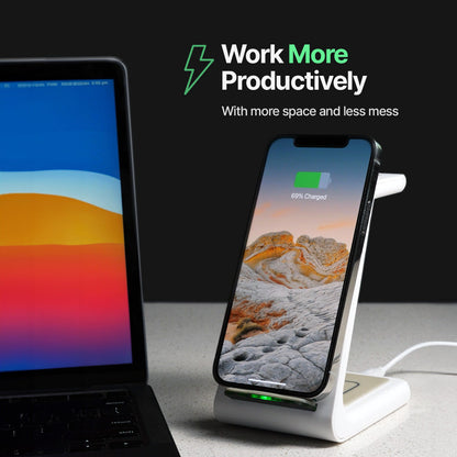 Caricatore wireless veloce con supporto multi-dispositivo